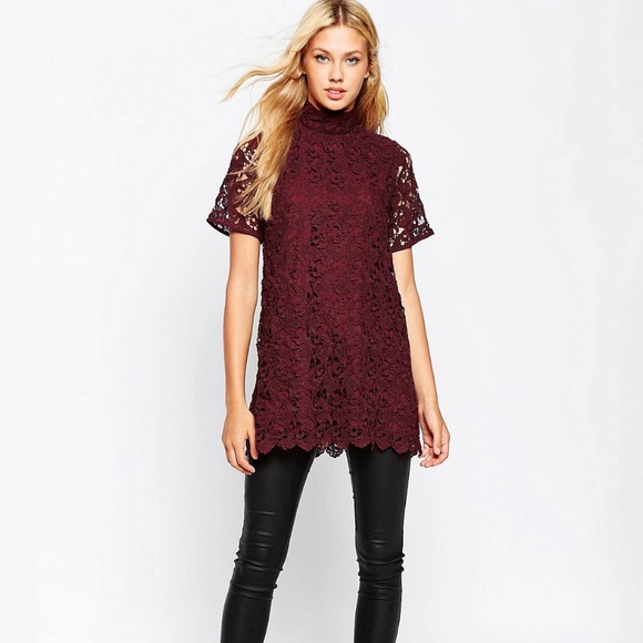ASOS Lace Tunic, Size 0, NWOT - Picture 2 of 6